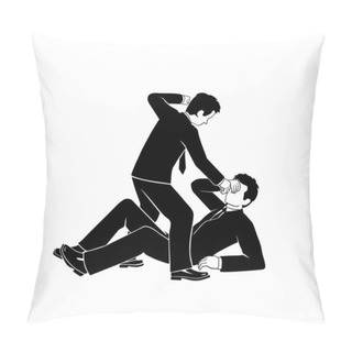 Personality  Businessman Fighting Pillow Covers