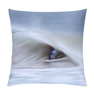 Personality  Surfer On Blue Ocean Wave Pillow Covers