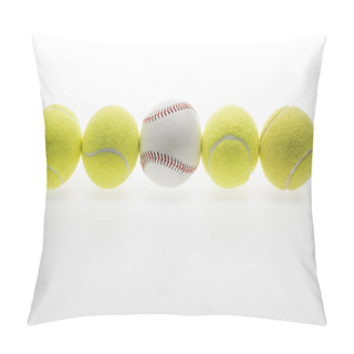 Personality  Tennis Balls And Baseball Ball Pillow Covers