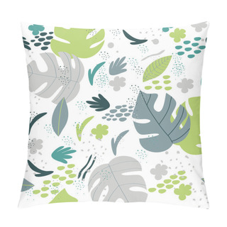 Personality  Seamless Pattern With Tropical Leaves  Pillow Covers