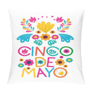 Personality  Cinco De Mayo Label Isolated Icon Pillow Covers