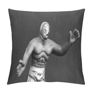 Personality  Wrestler Photograph Of A Toy Pillow Covers