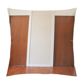 Personality  Classic Design Double Wooden Doors. Pillow Covers