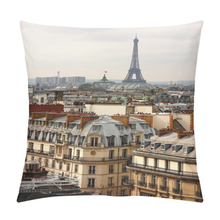 Personality  Eiffel Tower Over The Roofs Pillow Covers
