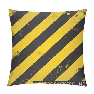 Personality  Hazard Stripes. Vector Background Pillow Covers