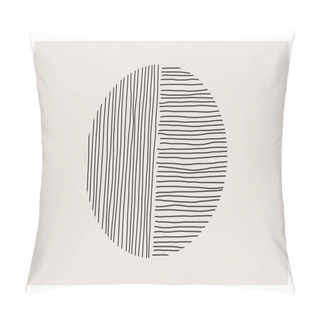 Personality  Trendy Abstract Creative Minimalist Artistic Hand Drawn Composition Pillow Covers