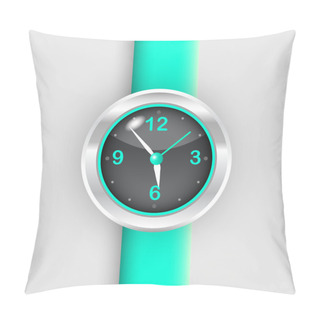 Personality  Vector Illustration Of A Wristwatch. Pillow Covers