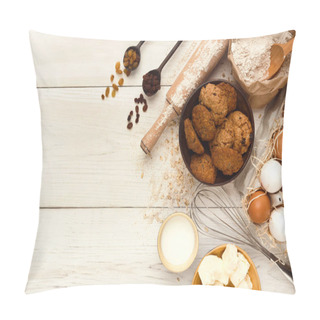 Personality  Baking Classes Or Dough Making Background And Mockup Pillow Covers