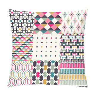 Personality  Retro Geometric Pattern Set Pillow Covers