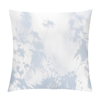 Personality  Shadows Of Flowers On A White Semi-transparent Cloth Pillow Covers