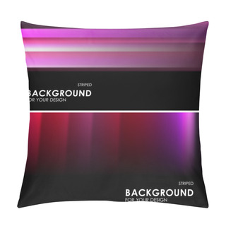 Personality  Set Of Abstract  Striped Background Pillow Covers