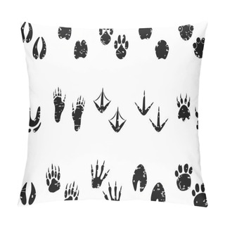 Personality  Footprint Track Icon Pillow Covers