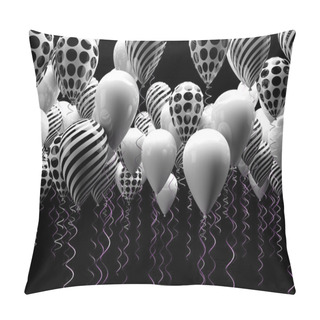 Personality  Black And White Ballons Pillow Covers