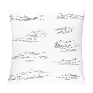 Personality  Vector Hand Drawing Clouds Pillow Covers
