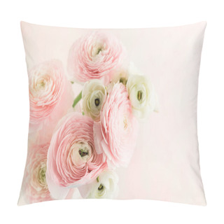 Personality  Pink Roses On A Pink Background Pillow Covers