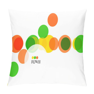 Personality  Geometric Colorful Circles Background Pillow Covers