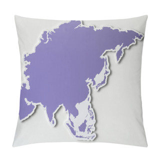 Personality  Free Blank Map Of South East Asia Pillow Covers