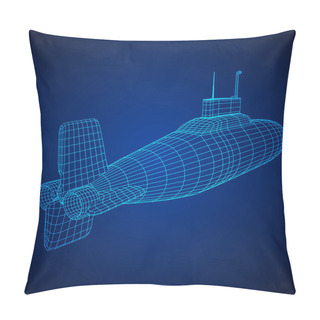 Personality  Military Submarine Vector Pillow Covers