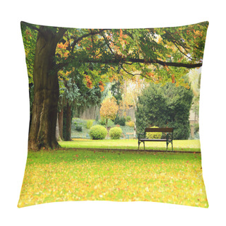 Personality  Bench Under A Large Beech Pillow Covers