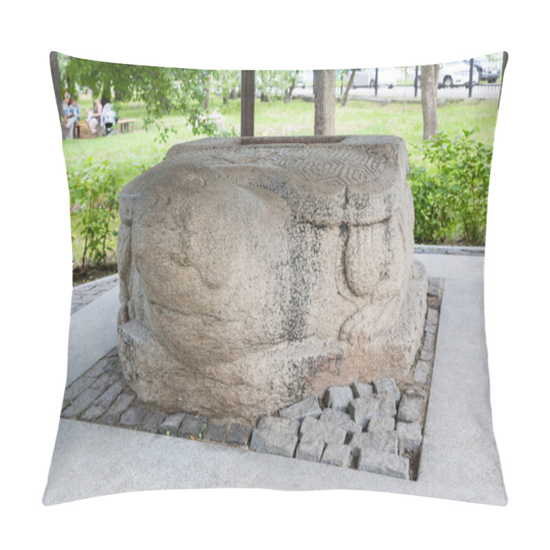 Personality  Sculpture Stone Turtle Jin Empire Era, The 13th Century Pillow Covers