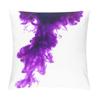 Personality  Purple Ink Cloud Swirling In Water Pillow Covers