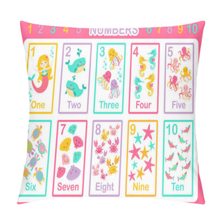 Personality  Numbers Poster Count Pillow Covers