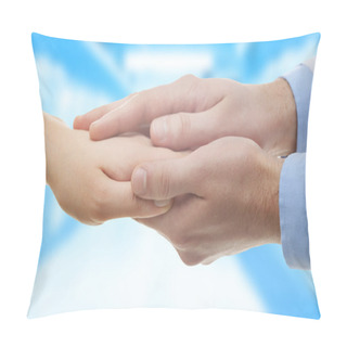 Personality  Male Doctor Holding Patient Hand Pillow Covers