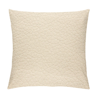Personality  Gentle Beige Leatherette Background. High Resolution Photo. Pillow Covers