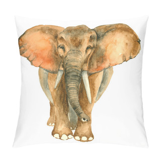 Personality  Watercolor Hand Drawn Elephant Pillow Covers