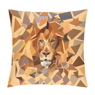 Personality  Lion Head Pillow Covers