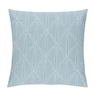 Personality  Abstract Scale, Leaf Geometric Vector Seamless Pattern. Pillow Covers