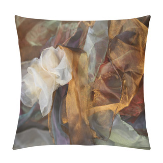 Personality  Abstract Wave Background Organza Pillow Covers