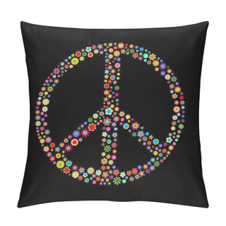 Personality  Peace Sign Pillow Covers