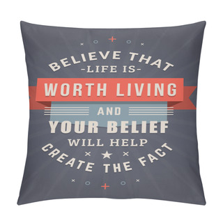 Personality  Inspirational And Motivational Quotes Typographic Poster Design In Flat Style. Vector Template For Print Design. Vector Quote, Quote Concept, Quote Background, Poster Template Pillow Covers