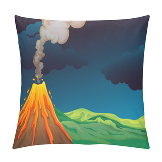 Personality  A Volcano Pillow Covers