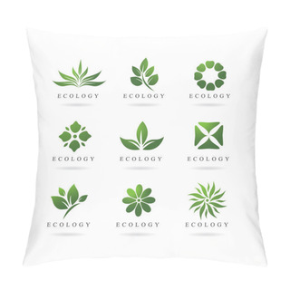 Personality  Eco Green Logos Pillow Covers
