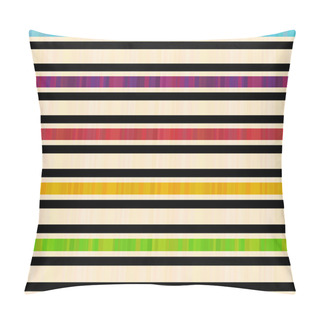 Personality  Seamless Horizontal Stripes Pattern Pillow Covers