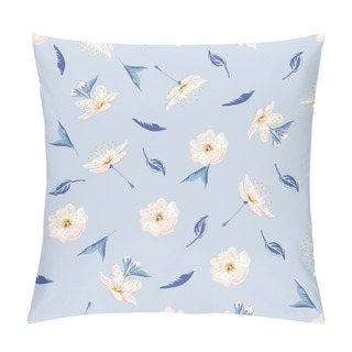 Personality  Background With Flowers And Leaves Pillow Covers