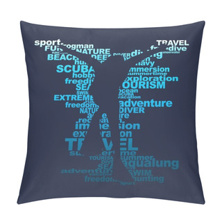 Personality  Diving Sport Concept Pillow Covers