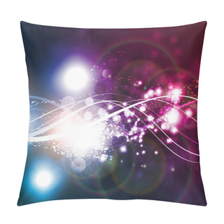 Personality  Vector Line Abstraction Design Against Dark Background Pillow Covers
