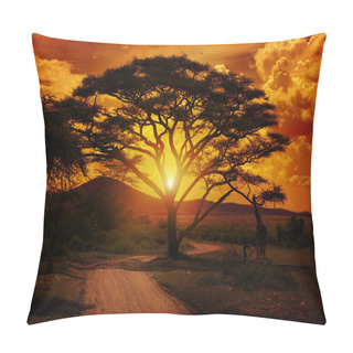 Personality  Africa Sunset Pillow Covers
