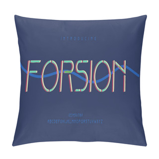Personality  Elegant Style Alphabet - Decorative Alphabet Fonts And Numbers.  Pillow Covers