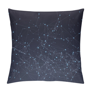Personality  Abstract Triangles Space Low Poly Pillow Covers