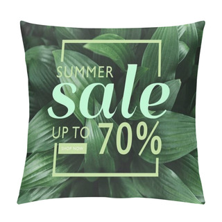 Personality  Full Frame Image Of Hosta Leaves With Summer Sale Discount In Frame Pillow Covers