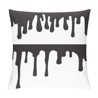 Personality  Black Paint Drips Pillow Covers