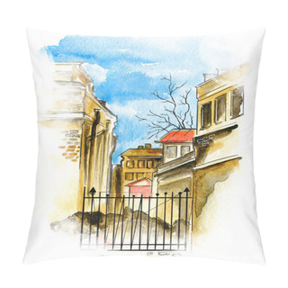 Personality  Spring, Sky, Tree, Houses Pillow Covers