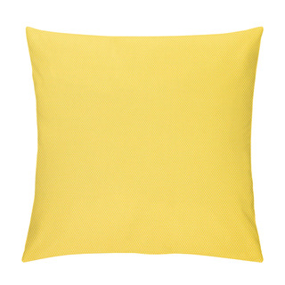 Personality  Texture Of Polka Dot Pattern On Yellow Background Pillow Covers