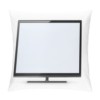 Personality  TV Screen - White Pillow Covers