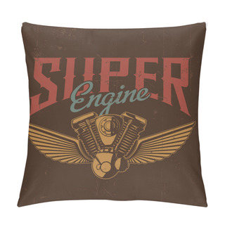 Personality  Super Engine Poster Pillow Covers
