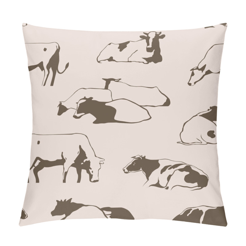 Personality  Seamlesscows Pillow Covers